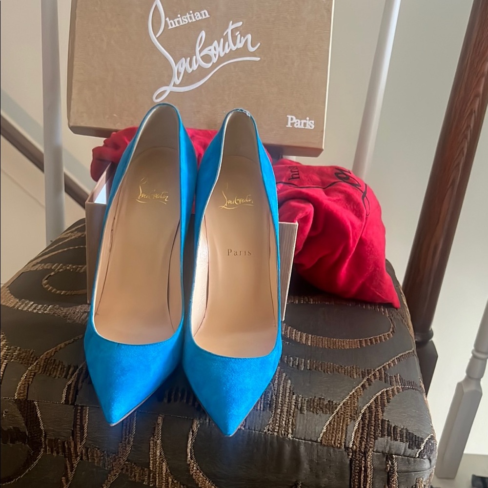 Blue Christian Louboutin wore once